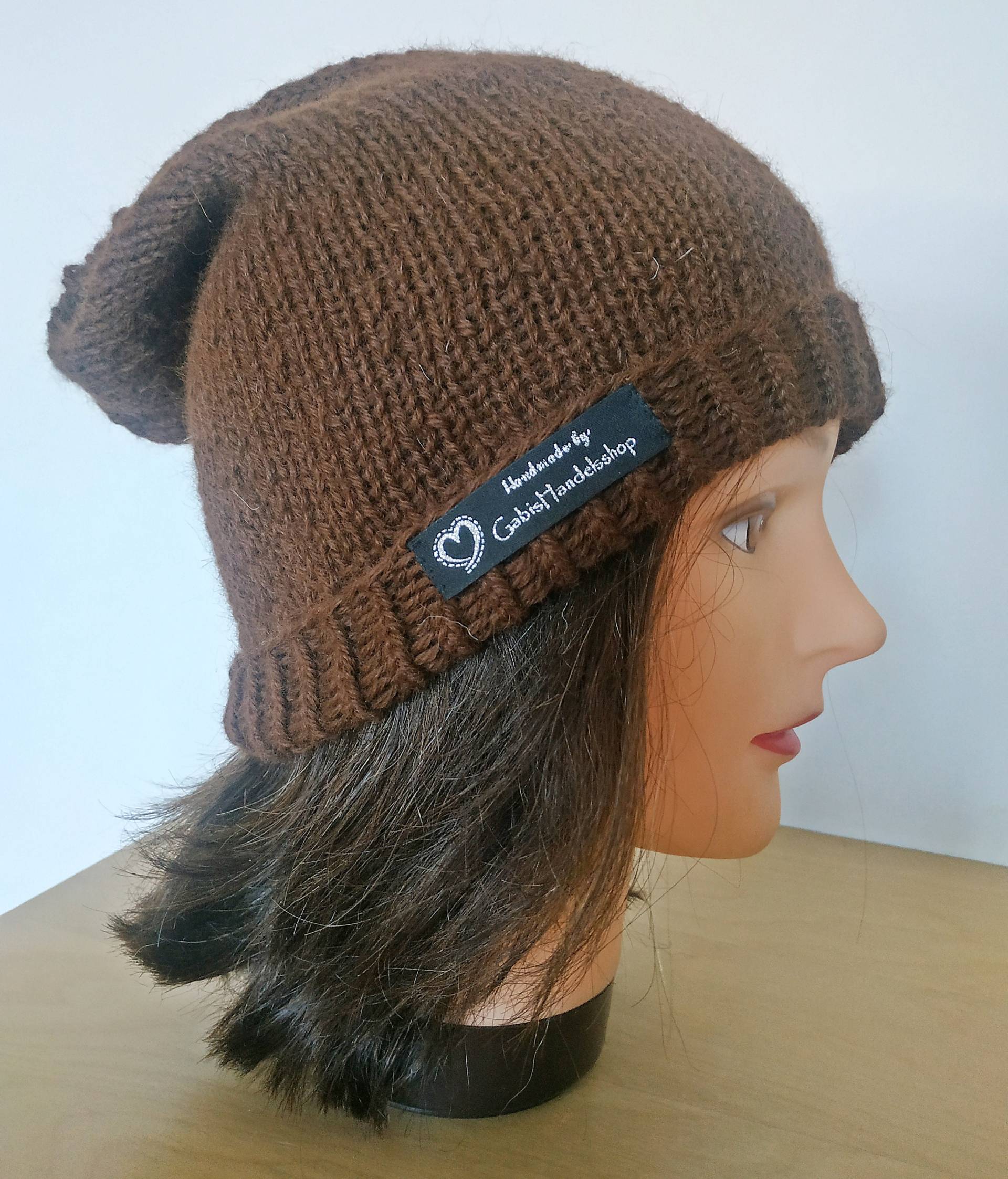 Nr. 2 100 % Alpaka Haube Mütze Beanie Standard Einheitsgröße Unisex Geschenk Damen Mode von GabisHandelsshop