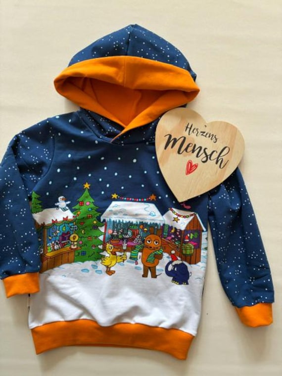 Kapuzenpullover, Hoody - Sendung Mit Der Maus Weihnachtszeit Winterzeit Kapuzenpullover, Hoody - Sendung Mit Der Maus Weihnachtszeit Winterzeit von GabisNaehtraum