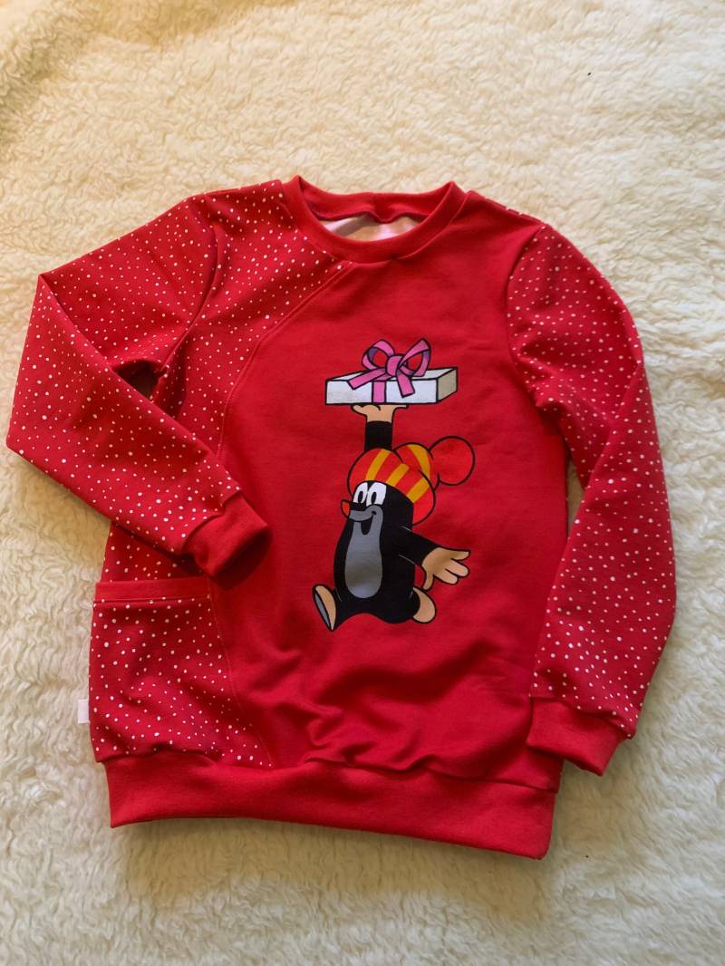 Pullover Pauli Der Kleine Maulwurf "Weiße Weihnacht" in Größe 128 Pullover Pauli Der Kleine Maulwurf "Weiße Weihnacht" in Größe 128 von GabisNaehtraum