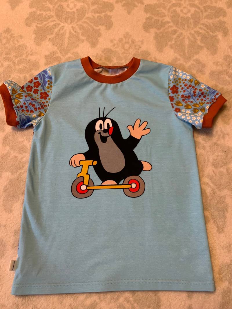 Shirt Pauli Der Kleine Maulwurf in Größe 116 von GabisNaehtraum
