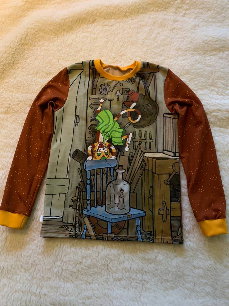 T Shirt Pettersson Und Findus in Größe 128 von GabisNaehtraum