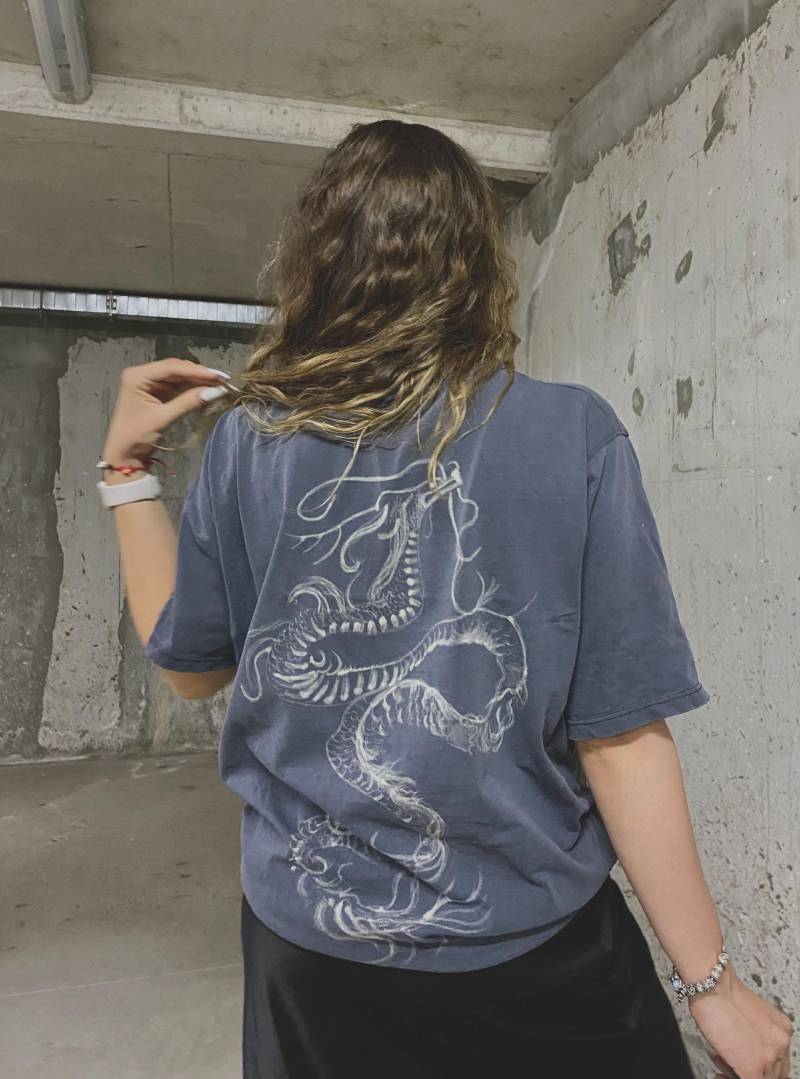 Hand Painted T-Shirt Hand Painted T-Shirt von GabisgiftsCrafts