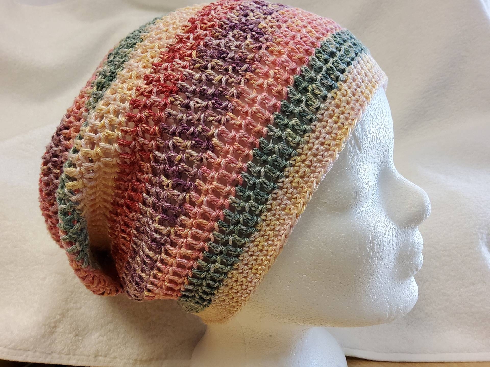 Häkelbeenie Aus 100 % Baumwolle Häkelbeenie Aus 100 % Baumwolle von Gabisstrick