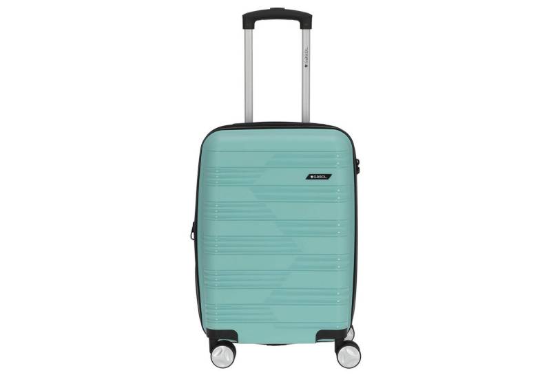 Gabol Handgepäck-Trolley Uyiko - 4-Rollen-Kabinentrolley S 54 cm erw. (verde menta) von Gabol