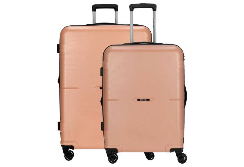 Gabol Kofferset Bari - 4-Rollen-Trolley Set 2tlg. M/L erw. (rosa), 4 Rollen Rollen von Gabol