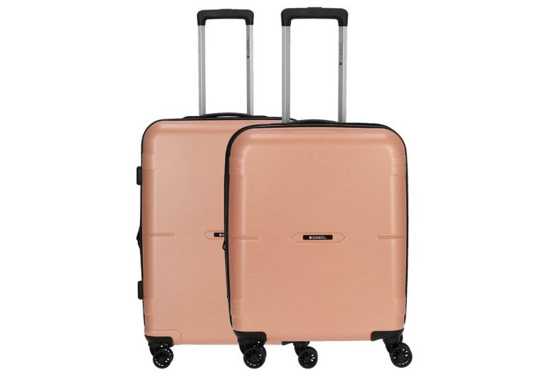 Gabol Kofferset Bari - 4-Rollen-Trolley Set 2tlg. S/M erw. (rosa), 4 Rollen Rollen von Gabol