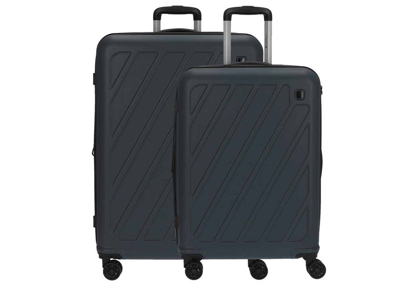 Gabol Kofferset Limit - 4-Rollen-Trolley Set 2tlg. M/L erw. (gris), 4 Rollen Rollen von Gabol