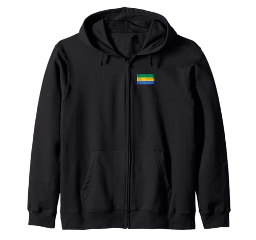 Gabun-Flaggen-Grafik für Männer, Frauen, Kinder Kapuzenjacke von Gabon Flag Graphic Store