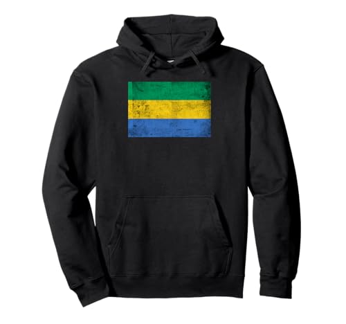 Gabun-Flaggen-Grafik für Männer, Frauen, Kinder Pullover Hoodie von Gabon Flag Graphic Store