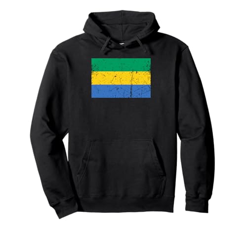 Gabun-Flaggen-Grafik für Männer, Frauen, Kinder Pullover Hoodie von Gabon Flag Graphic Store