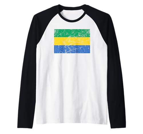 Gabun-Flaggen-Grafik für Männer, Frauen, Kinder Raglan Gabun-Flaggen-Grafik für Männer, Frauen, Kinder Raglan von Gabon Flag Graphic Store