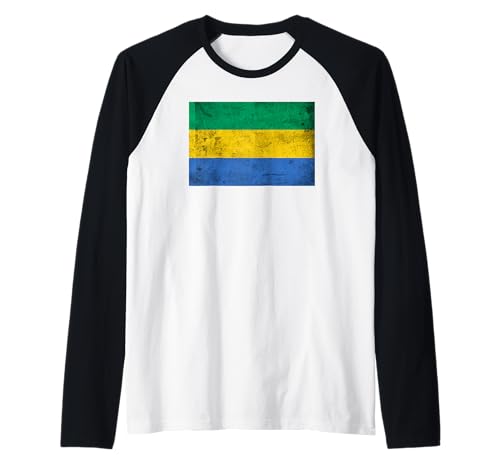 Gabun-Flaggen-Grafik für Männer, Frauen, Kinder Raglan von Gabon Flag Graphic Store
