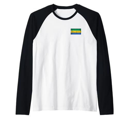 Gabun-Flaggen-Grafik für Männer, Frauen, Kinder Raglan von Gabon Flag Graphic Store