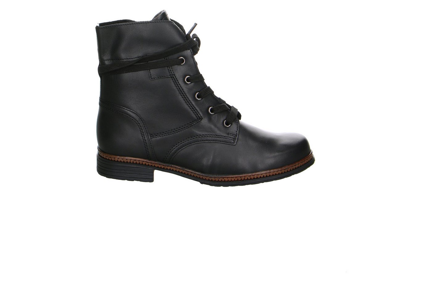 Gabor Comfort Gabor Fashion Leder Schnürstiefelette schwarz Stiefelette von Gabor Comfort