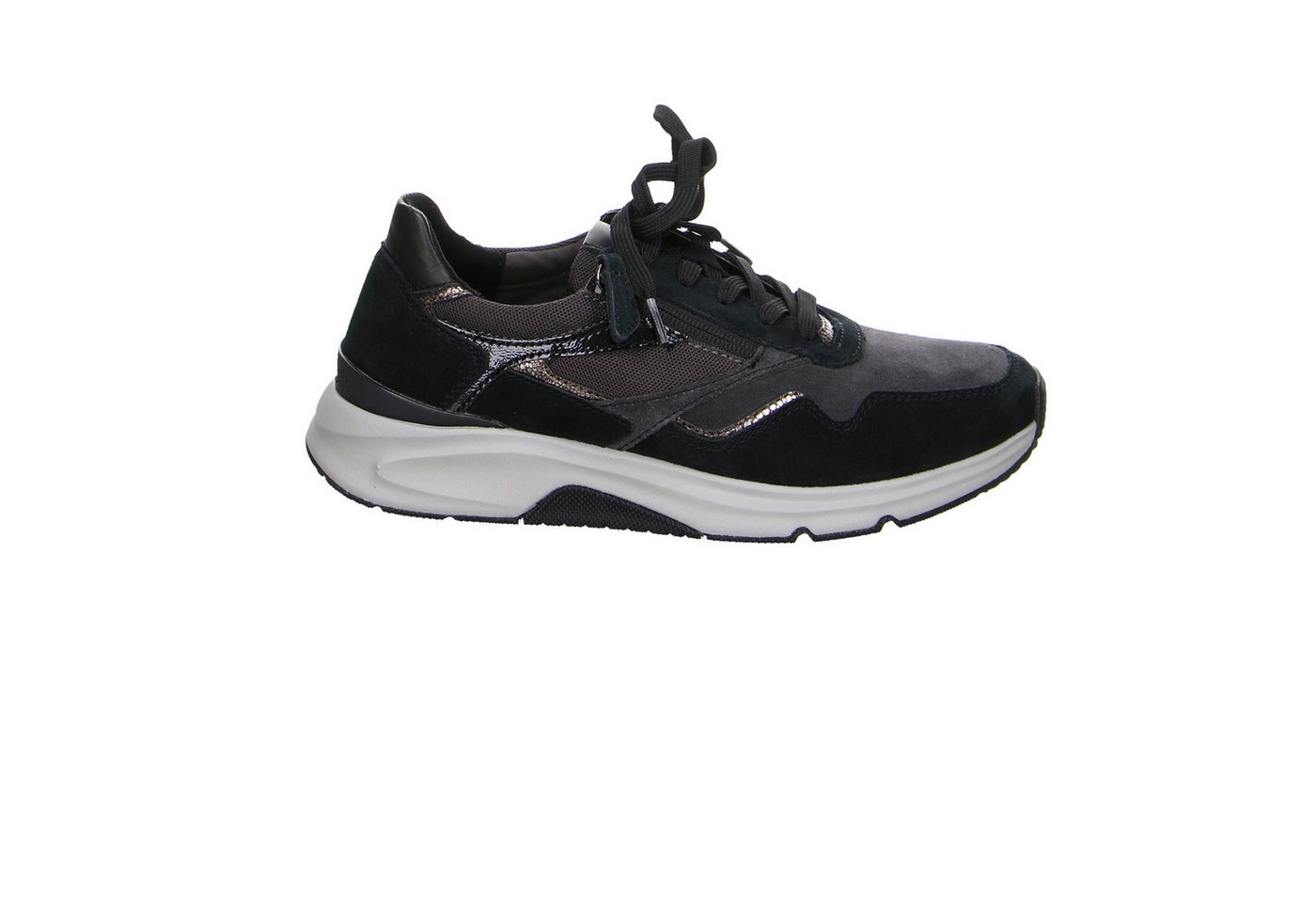 Gabor Comfort Gabor Fashion Velour Comfort Schnürschuhe schwarz Schnürschuh von Gabor Comfort