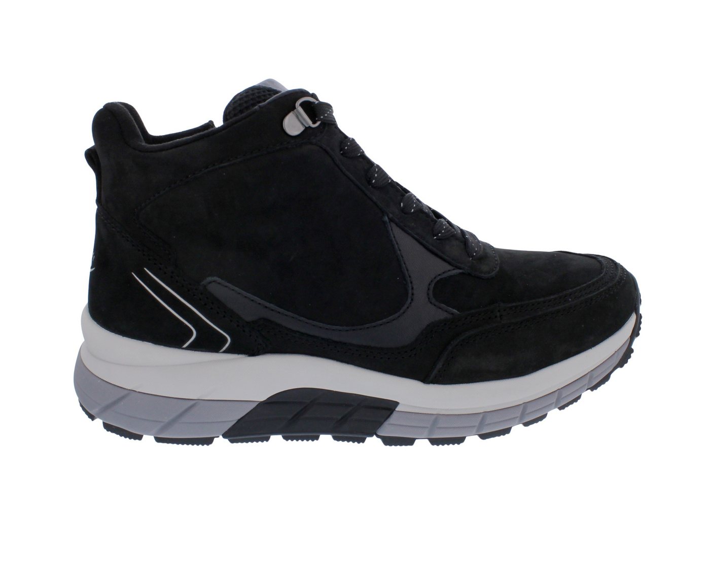 Gabor Rollingsoft Rollingsoft Bootie 76.805.47, Nubukleder, schwarz (Micro), Schnürung u Schnürstiefel von Gabor Rollingsoft