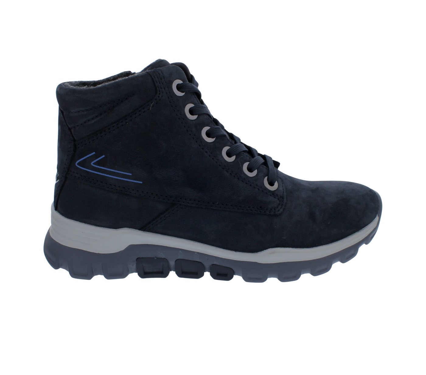 Gabor Rollingsoft Rollingsoft Bootie 76.826.46, Nubukleder, nightblue - dunkelblau (Mel. Schnürstiefel von Gabor Rollingsoft