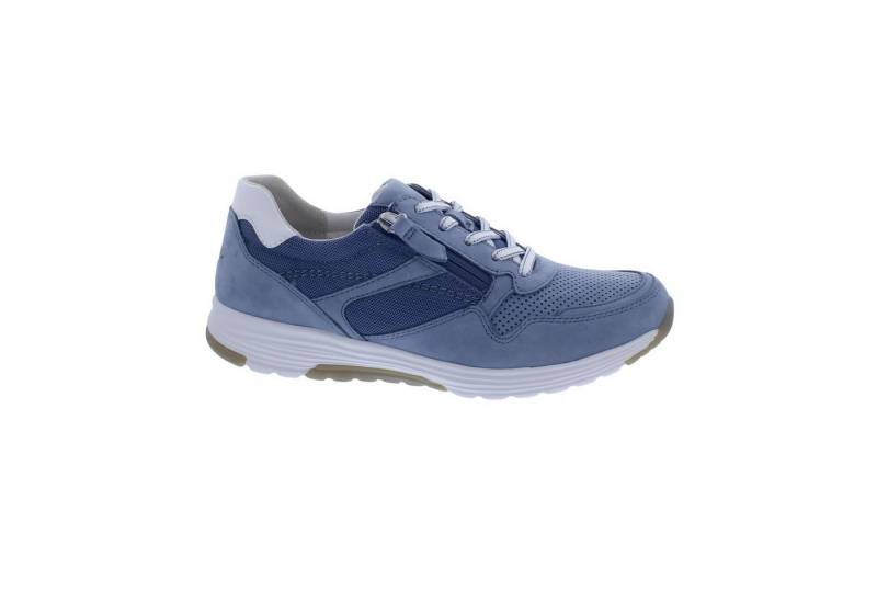 Gabor Rollingsoft Rollingsoft Sneaker, Nubuk DriTan/ Mesh Mk(perf), heaven/ weiß, Schnü Schnürschuh von Gabor Rollingsoft