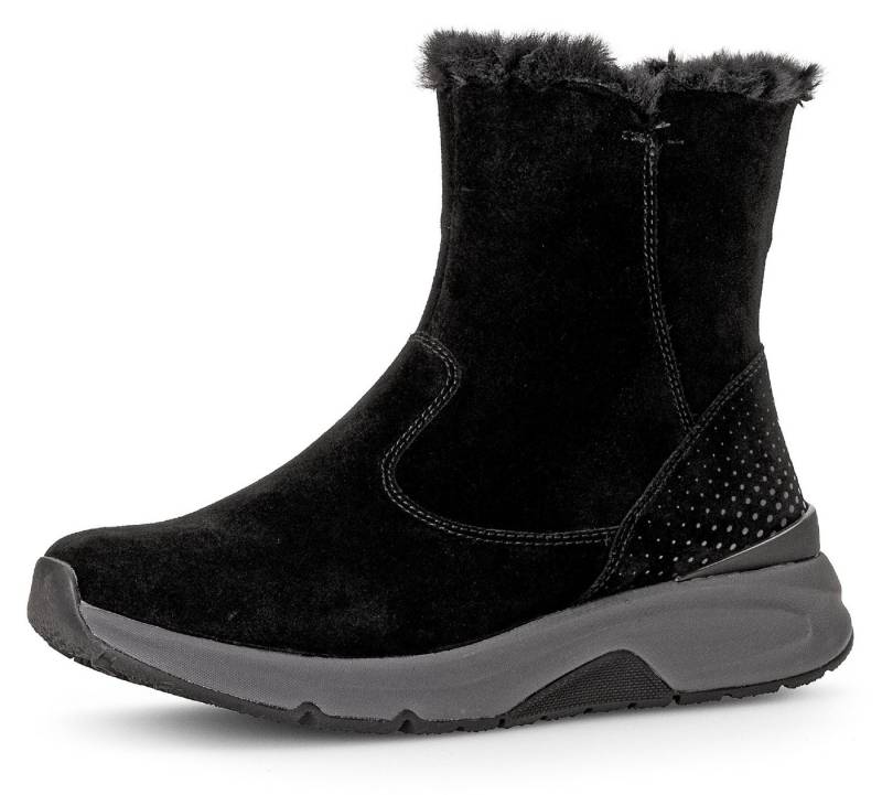 Gabor Rollingsoft Winterboots, Keilabsatz, Stiefelette mit der typischen rollingsoft-Laufsohle von Gabor Rollingsoft