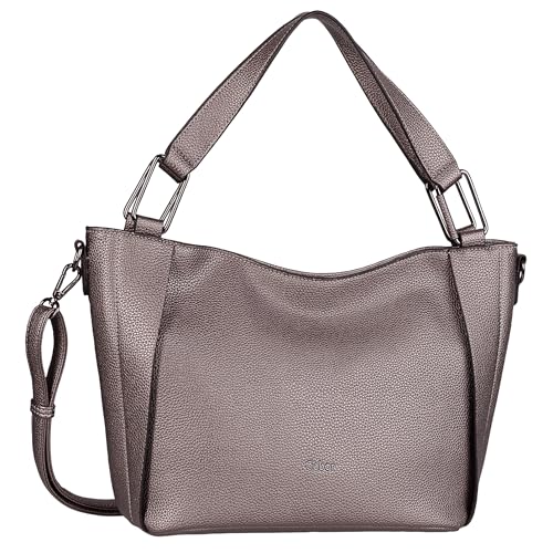 Gabor bags Brianne Damen Shopper Umhängetasche Reißverschluss Groß Silber Gabor bags Brianne Damen Shopper Umhängetasche Reißverschluss Groß Silber von Gabor bags