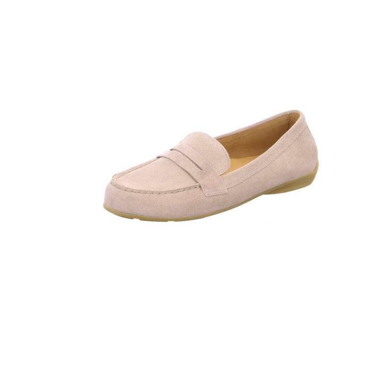 Damen  Halbschuhe Slipper F-Weite 44.200 Creme 12 Silk Leder 37 von Gabor