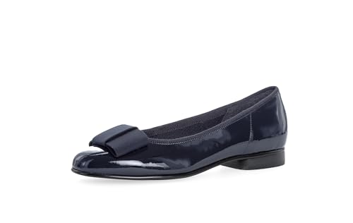 Gabor Damen Basic Geschlossene Ballerinas , Blau (Patent/Rips) , 36 EU von Gabor