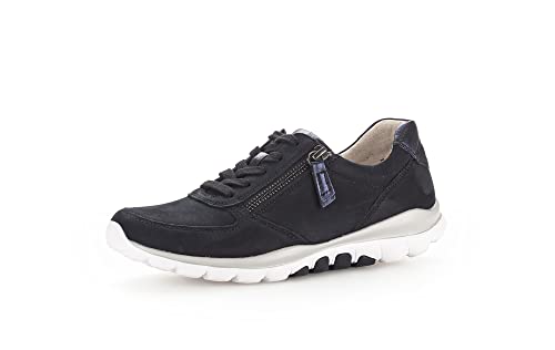 Gabor Damen Low-Top Sneaker, Frauen Halbschuhe,Sportschuhe,Freizeitschuhe,Turnschuhe,Laufschuhe,schnürschuhe,Nightblue (S.Weiss),38.5 EU / 5.5 UK von Gabor