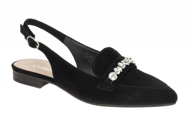 Gabor 61.531.17 schwarz - Sling Pumps f?r Damen von Gabor