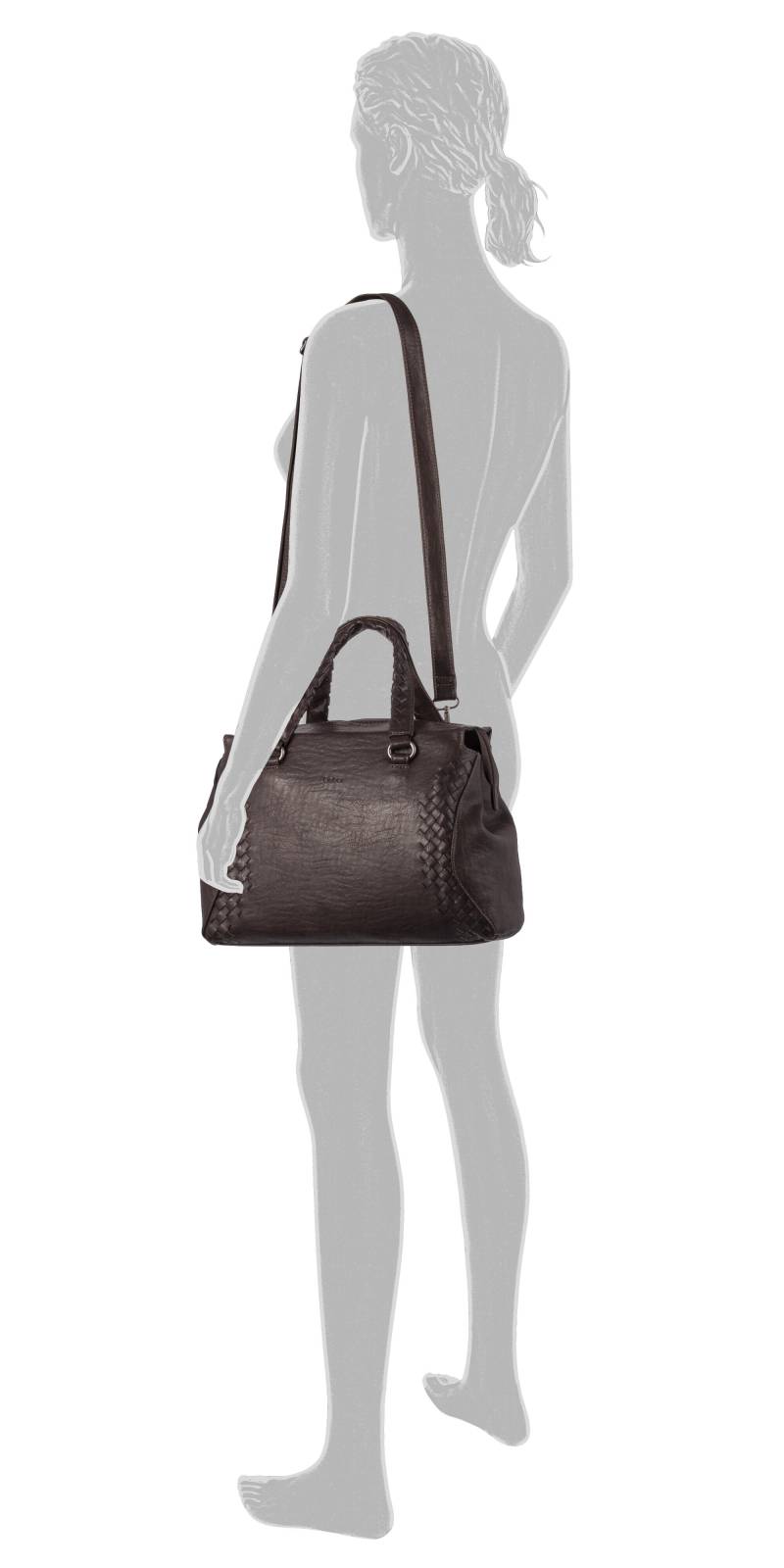 Gabor - AYLA, Zip shopper M, dark brown dark brown von Gabor