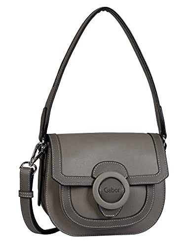 Gabor Bags Damen Chiara Flap Bag, Dark Grey, M von Gabor