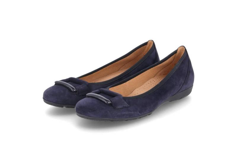 Gabor Gabor 54.166.16 Damen Rauleder blau Ballerina von Gabor