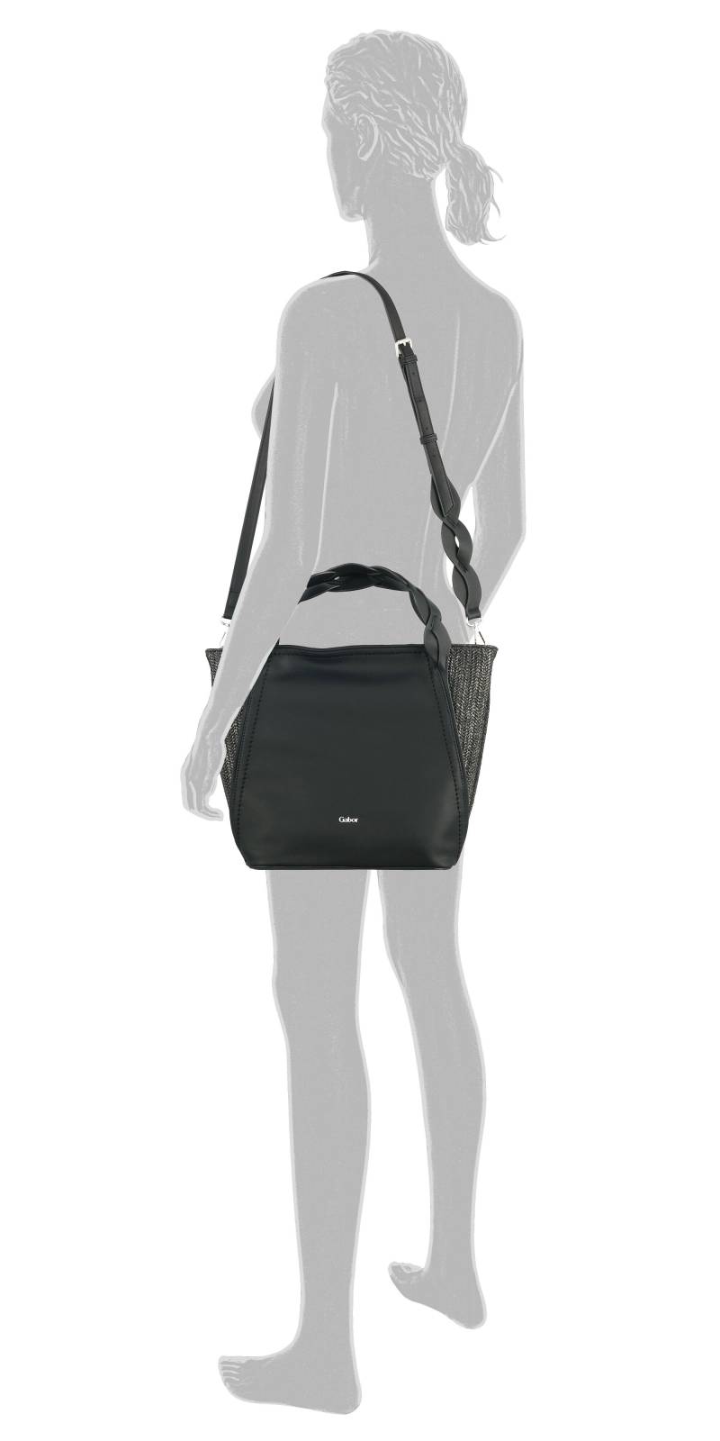 Gabor - CARLOTTA, Zip shopper L, black black von Gabor