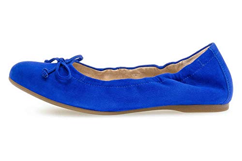 Gabor Casual Ballerinas in Übergrößen Blau 44.120.18 große Damenschuhe, Größe:43 von Gabor