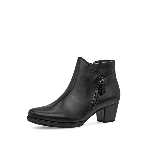 Gabor Damen Ankle Boots, Frauen Stiefeletten,Komfortable Mehrweite (H),uebergangsschuhe,uebergangsstiefel,Bootee,schwarz (Micro),38 EU / 5 UK von Gabor