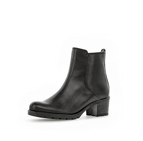 Gabor Damen Ankle Boots, Frauen Stiefeletten,Leichte Mehrweite (G),Winterstiefeletten,Booties,halbstiefel,schwarz (Mel.),39 EU / 6 UK von Gabor