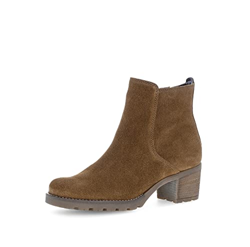 Gabor Damen Ankle Boots, Frauen Stiefeletten,Moderate Mehrweite (G),Booties,halbstiefel,Kurzstiefel,Cognac (Flausch),37 EU / 4 UK von Gabor