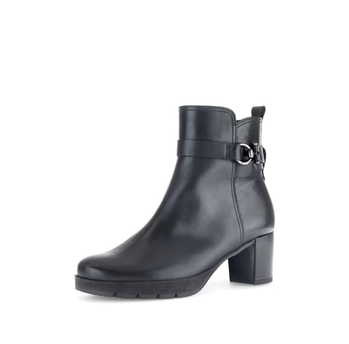 Gabor Damen Ankle Boots, Frauen Stiefeletten,Moderate Mehrweite (G),uebergangsschuhe,uebergangsstiefel,Stiefel,schwarz (Mic/CDF),39 EU / 6 UK von Gabor