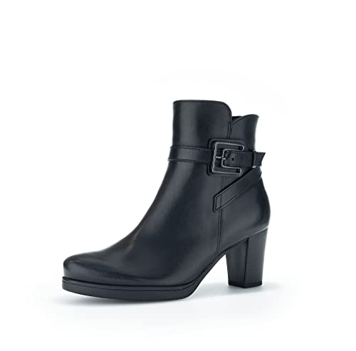 Gabor Damen Ankle Boots, Frauen Stiefeletten,Moderate Mehrweite (G),uebergangsschuhe,uebergangsstiefel,Stiefel,schwarz (Micro),37.5 EU / 4.5 UK von Gabor