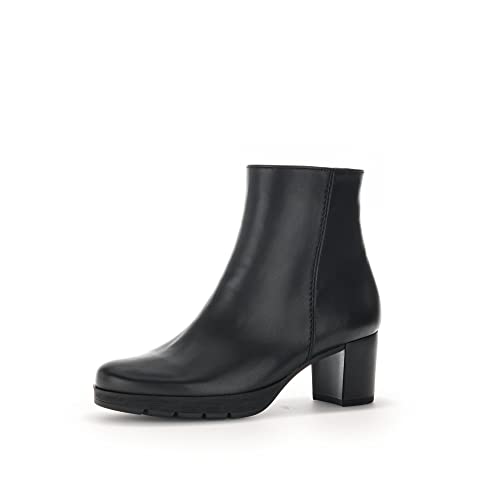 Gabor Damen Ankle Boots, Frauen Stiefeletten,Moderate Mehrweite (G),Winterstiefeletten,Booties,halbstiefel,schwarz (Mel.),39 EU / 6 UK von Gabor