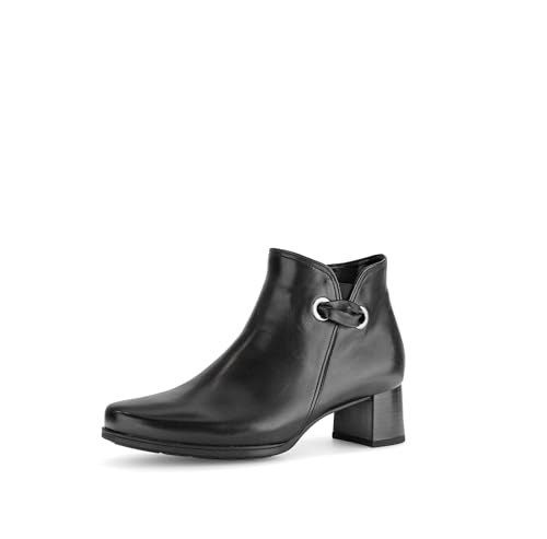 Gabor Damen Ankle Boots, Frauen Stiefeletten,Stiefel,Bootee,Booties,halbstiefel,Kurzstiefel,uebergangsschuhe,schwarz (Micro),38.5 EU / 5.5 UK von Gabor