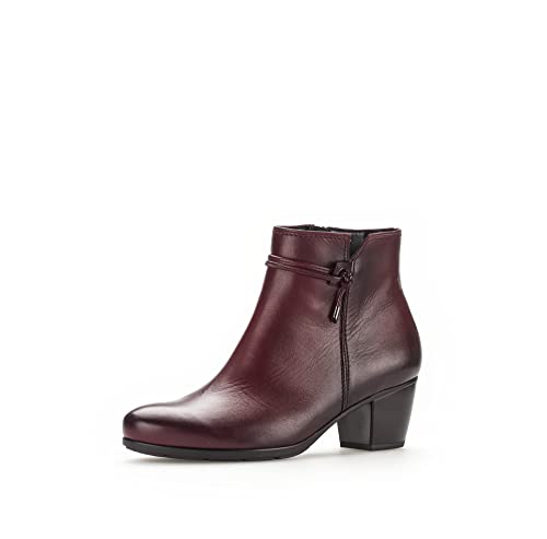 Gabor Damen Ankle Boots, Frauen Stiefeletten,Wechselfußbett,Best Fitting,uebergangsschuhe,uebergangsstiefel,bordeaux (Effekt),40 EU / 6.5 UK von Gabor