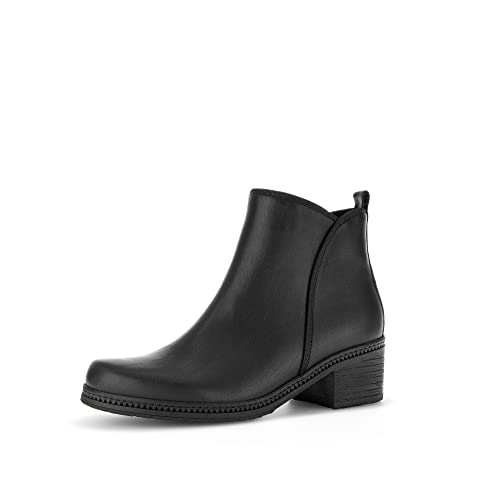 Gabor Damen Ankle Boots, Frauen Stiefeletten,Wechselfußbett,Best Fitting,uebergangsschuhe,uebergangsstiefel,gefüttert,schwarz,37 EU / 4 UK von Gabor