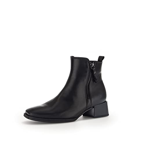 Gabor Damen Ankle Boots, Frauen Stiefeletten,Wechselfußbett,Moderate Mehrweite (G),uebergangsschuhe,schwarz (Micro),38.5 EU / 5.5 UK von Gabor