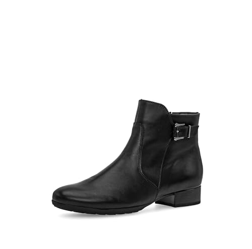Gabor Damen Ankle Boots, Frauen Stiefeletten,uebergangsschuhe,uebergangsstiefel,knöchelhoch,reißverschluss,schwarz (Flausch),38 EU / 5 UK von Gabor