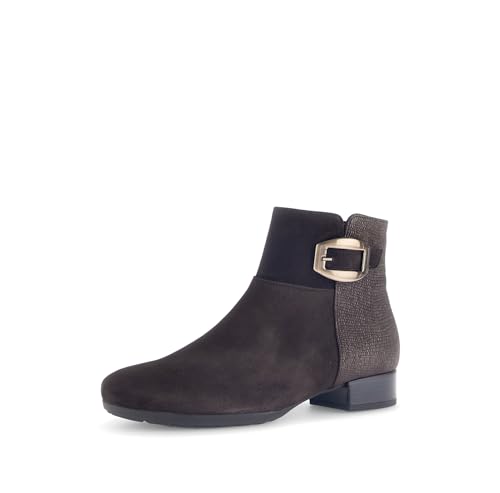 Gabor Damen Ankle Boots, Frauen Stiefeletten,uebergangsstiefel,knöchelhoch,reißverschluss,Stiefel,Bootee,Chocolate(Mic/bro),40.5 EU / 7 UK von Gabor