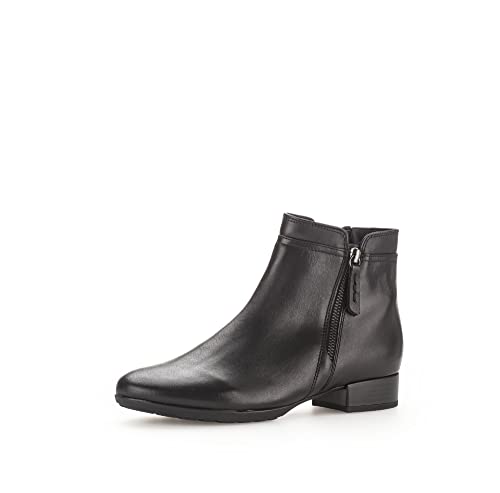 Gabor Damen Ankle Boots | Frauen Stiefeletten | Komfortable Mehrweite (H) | uebergangsstiefel | gefüttert | schwarz (Flausch) | 38.5 EU - 5.5 UK von Gabor