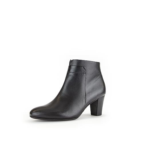 Gabor Damen Ankle Boots | Frauen Stiefeletten | Moderate Mehrweite (G) | reißverschluss | Bootee | Booties | schwarz (Mel.) | 40.5 EU - 7 UK von Gabor