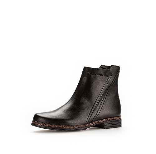 Gabor Damen Ankle Boots | Frauen Stiefeletten | Wechselfußbett | Best Fitting | Bootee | Booties | halbstiefel | schwarz (Ra.cogn.) | 40.5 EU - 7 UK von Gabor