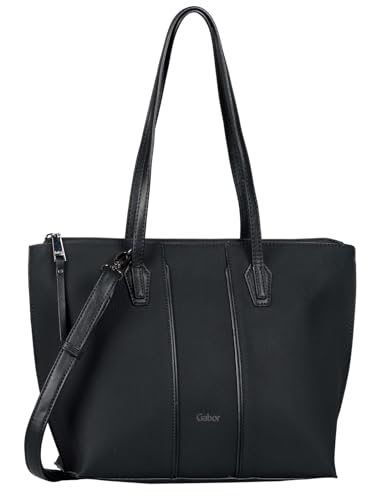 Gabor bags Anni Damen Shopper Umhängetasche Reißverschluss Mittelgroß Schwarz von Gabor