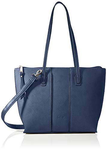 Gabor bags Anni Damen Shopper Umhängetasche Reißverschluss Mittelgroß Blau von Gabor